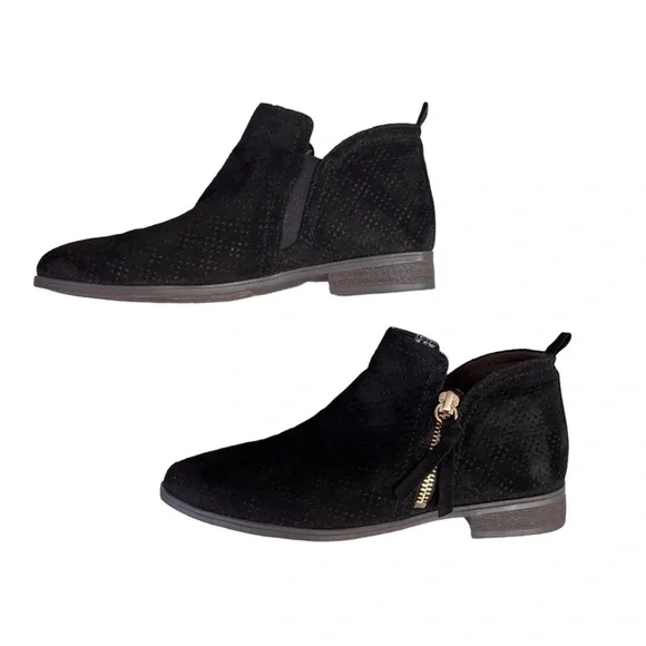 Dr Scholls Be Energized Rate Zip Bootie Black Sz 6.5 M - Picture 1 of 13